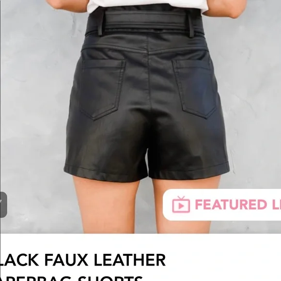 🔥🔥🔥Stunning high waist vegan leather shorts🔥🔥 - Picture 6 of 8
